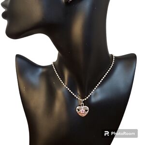3/$20 Friends Heart Pendant Ball Chain Necklace